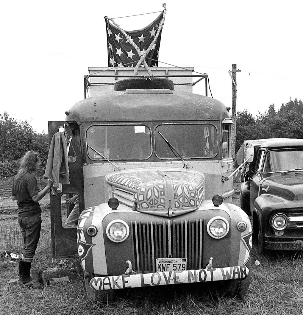 This movable art piece brought revelers to the Satsop River Fair and Tin Cup Races in September 1971.